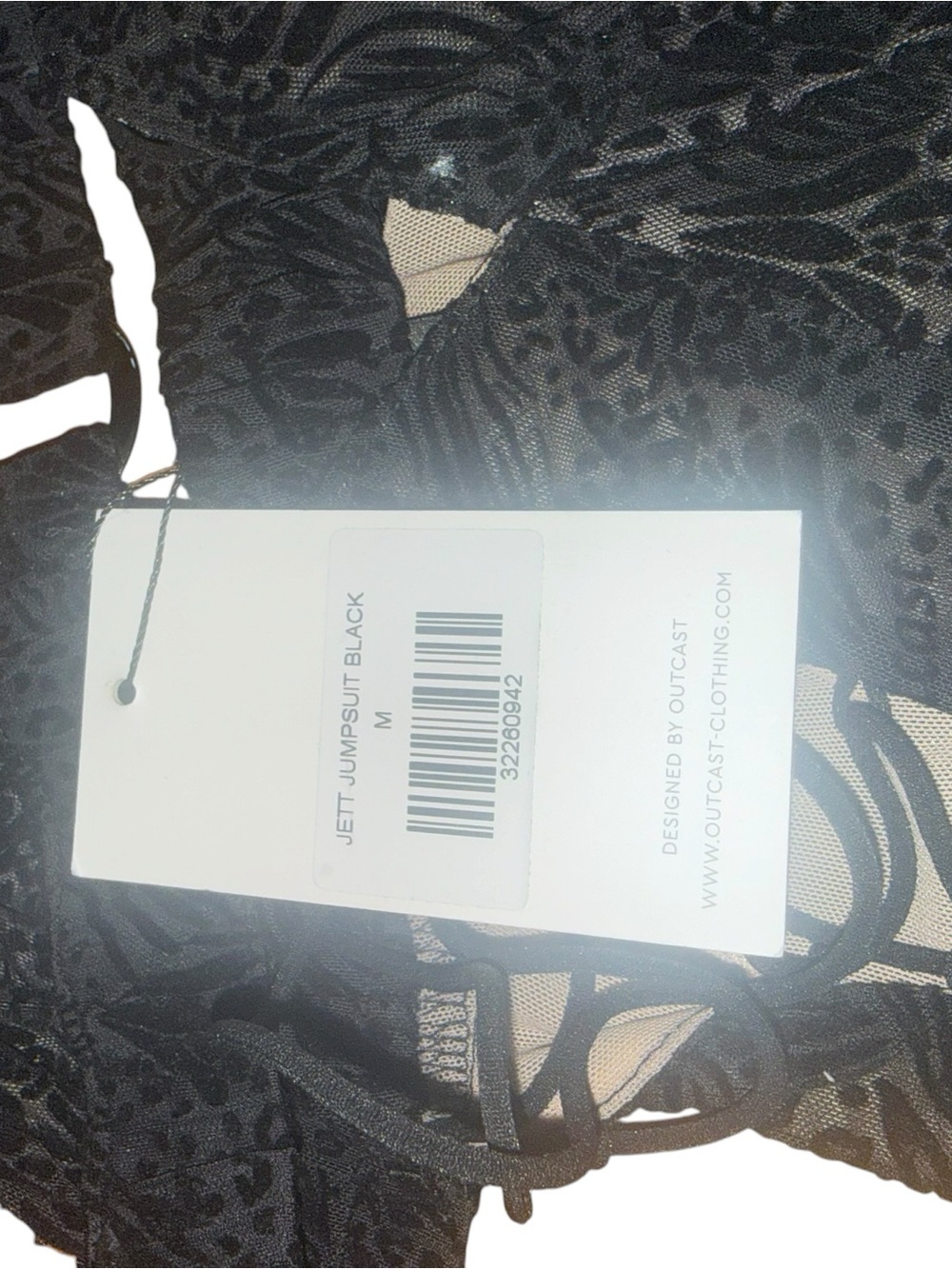 Open-Back Black Lace-Up Wide-Leg Jumpsuit - Picture 11 of 16